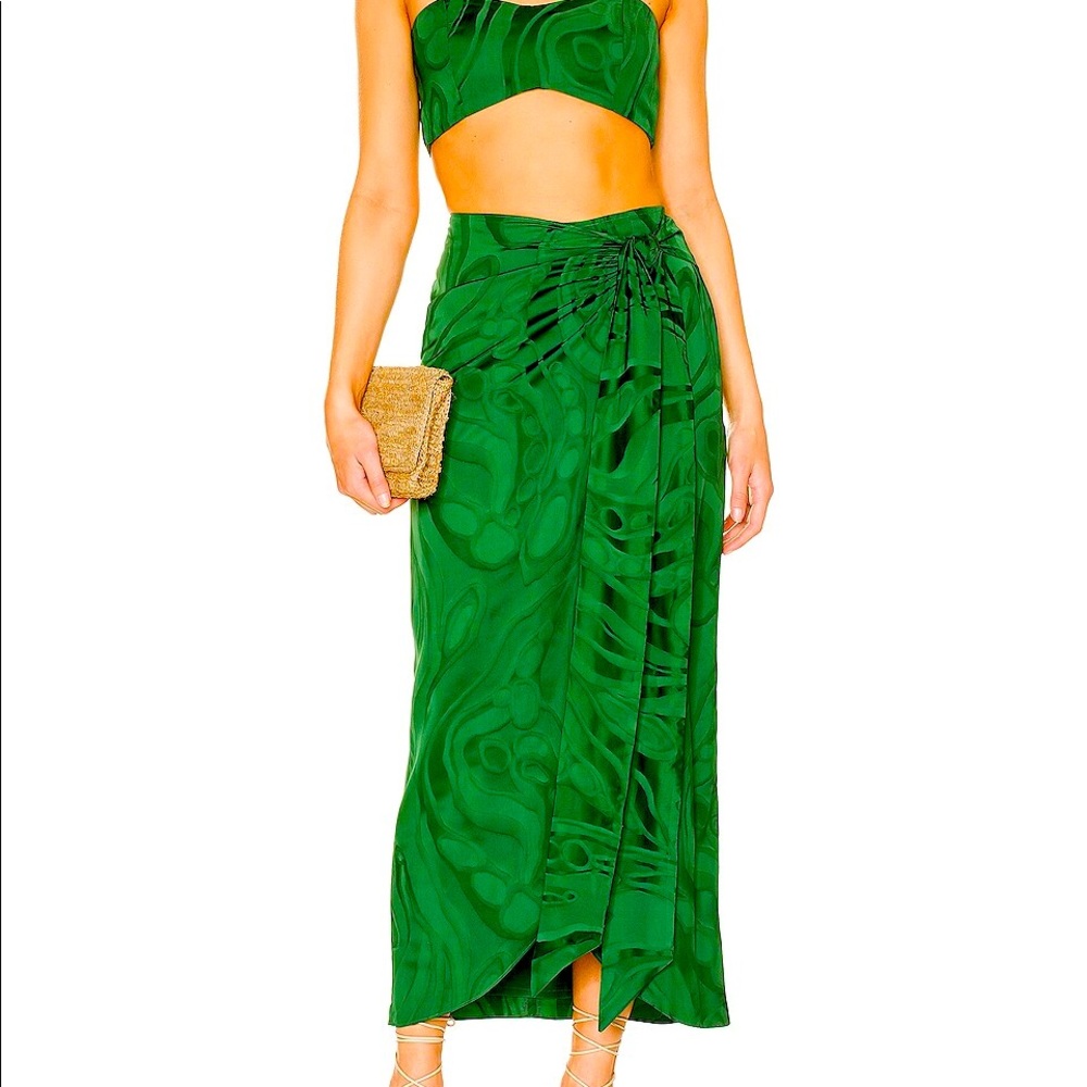 Silvia Tcherassi Bonnan skirt Emerald marble. - Picture 1 of 5